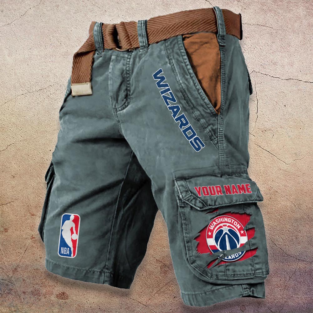 Sportswearmerch Washington Wizards NBA Denim Short For Fan