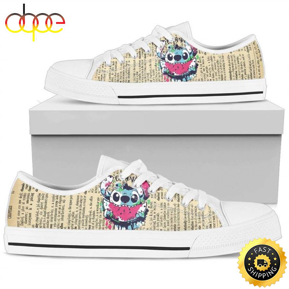 Sportswearmerch Watermelon Stitch Low Top Canvas Sneakers Shoes For Men And Women