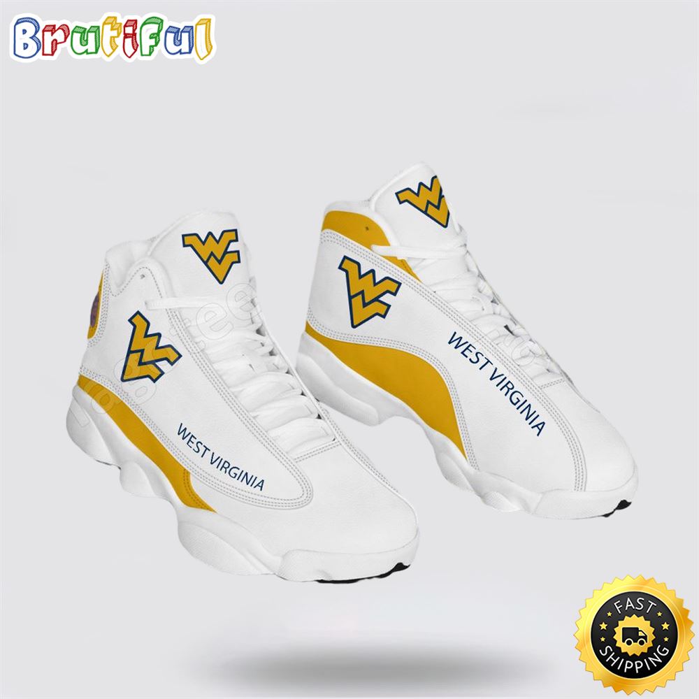 Sportswearmerch West Virginia Mountaineers NCAA AJ13 Sneakers Shoes For Men And Women
