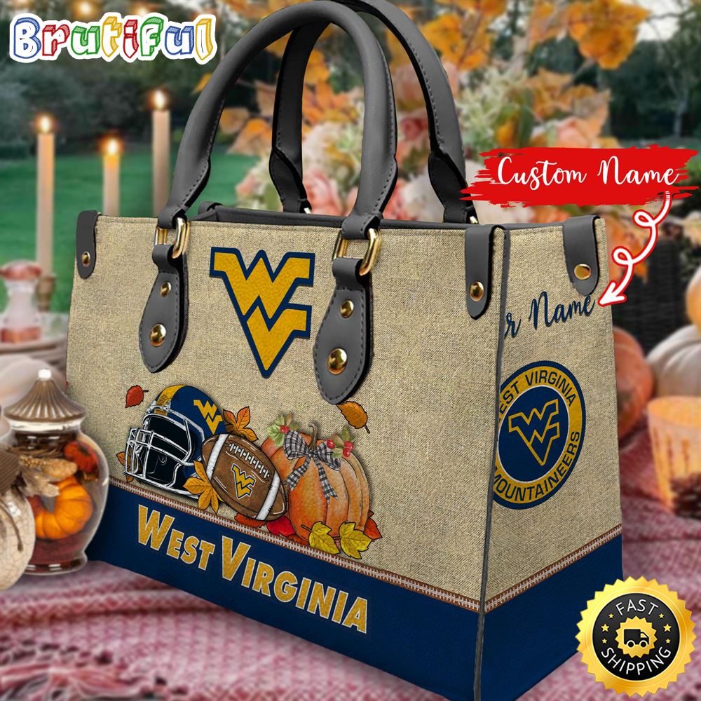 Sportswearmerch West Virginia Mountaineers NCAA Autumn Women Leather Bag For Fan