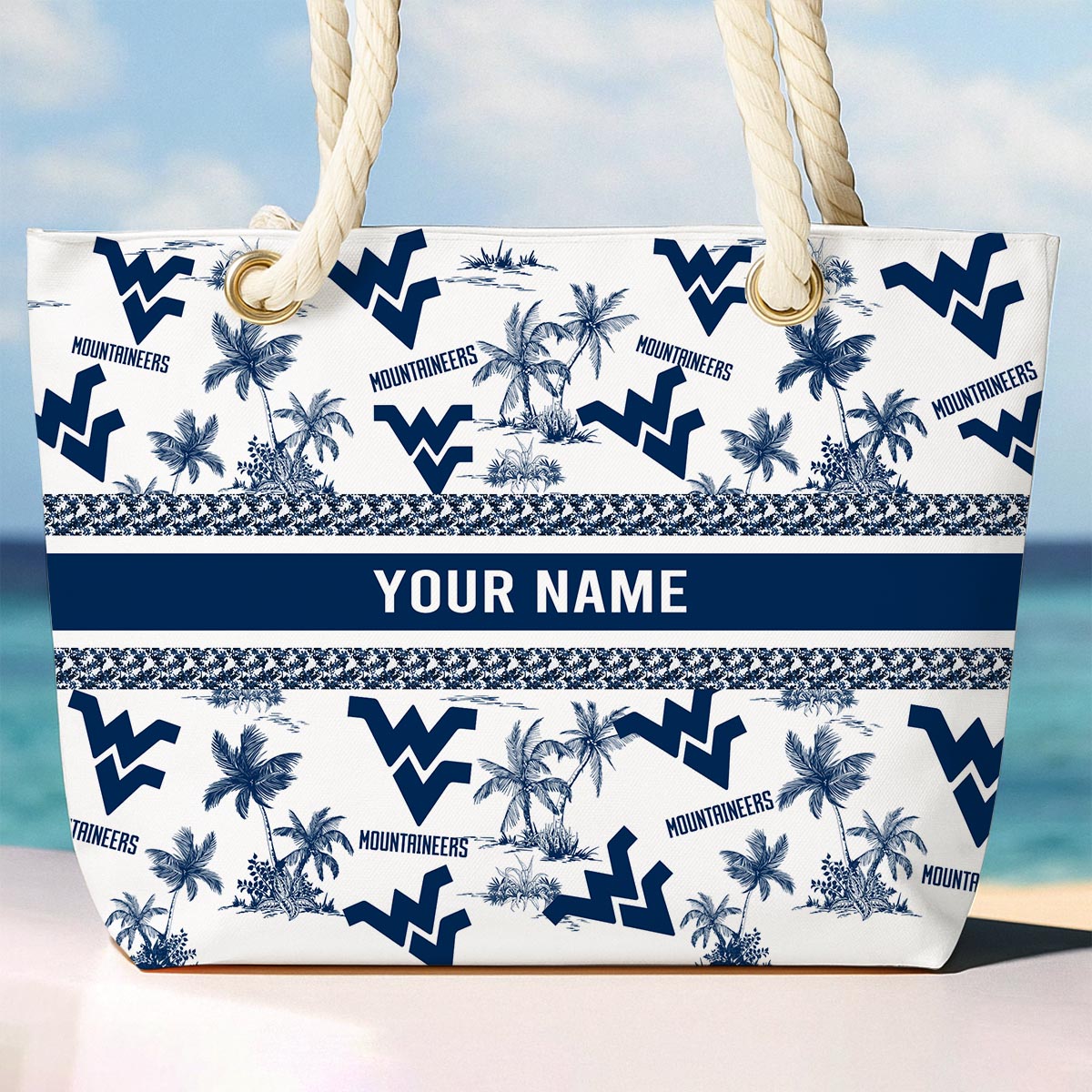 Sportswearmerch West Virginia Mountaineers NCAA Beach Bag For Fan