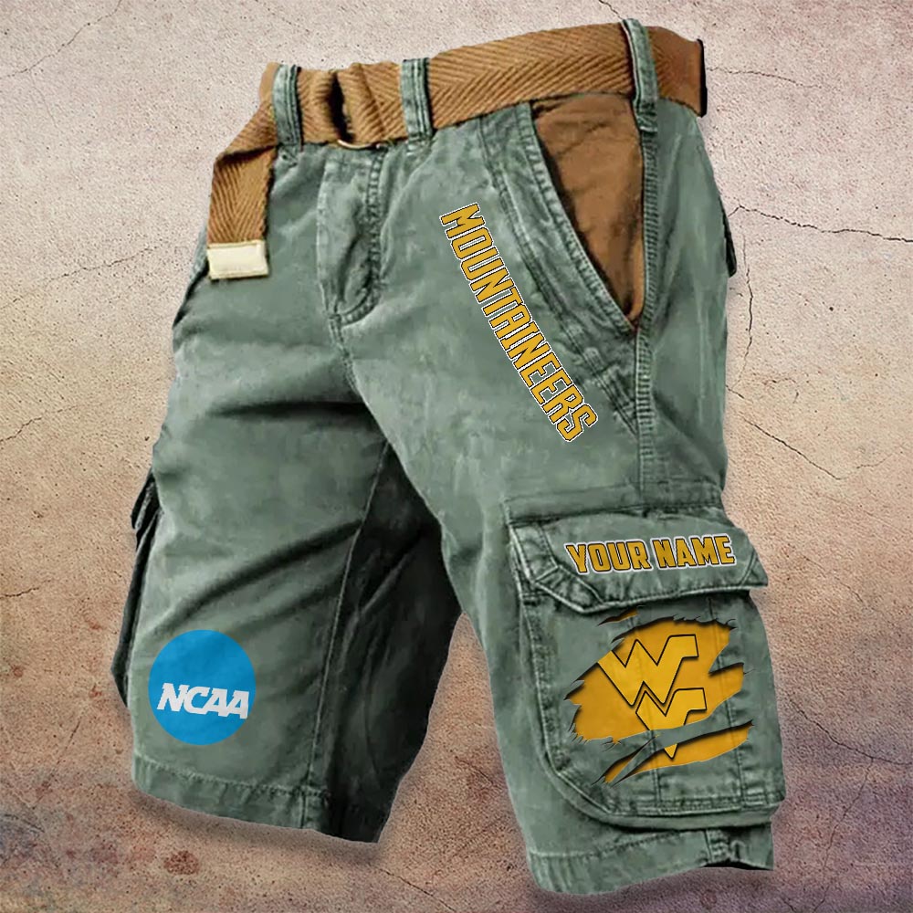Sportswearmerch West Virginia Mountaineers NCAA Denim Short For Fan
