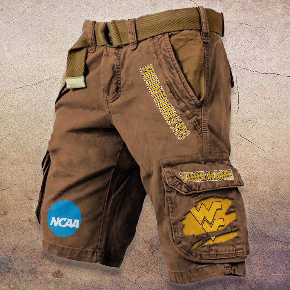 Sportswearmerch West Virginia Mountaineers NCAA Denim Short For Fan