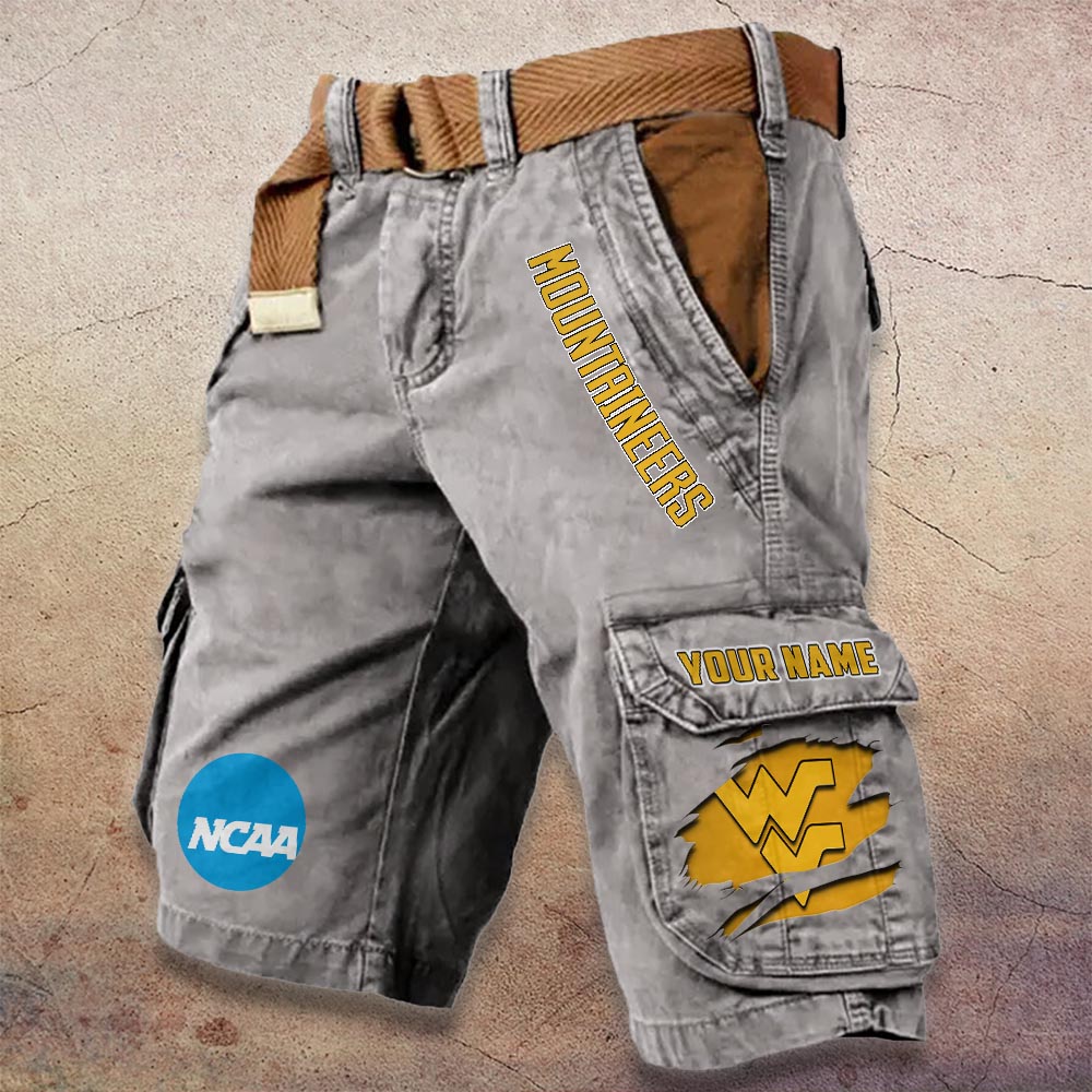 Sportswearmerch West Virginia Mountaineers NCAA Denim Short For Fan