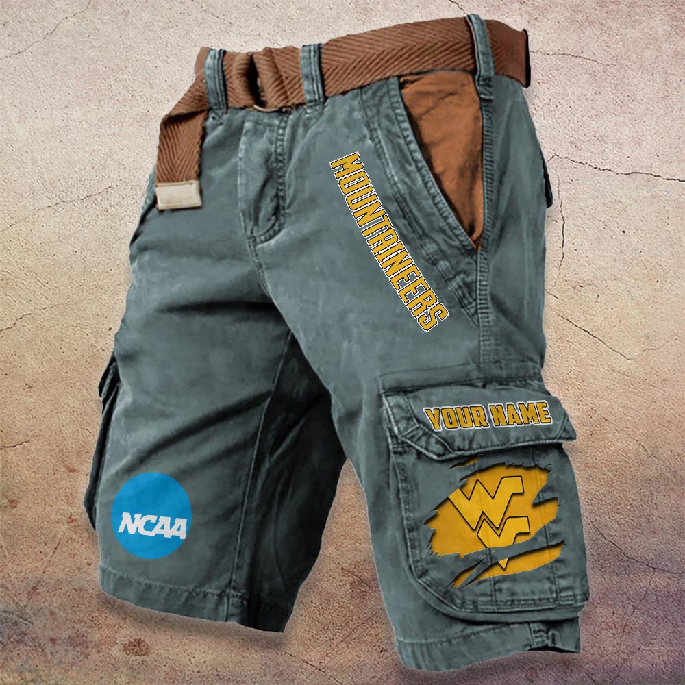 Sportswearmerch West Virginia Mountaineers NCAA Denim Short For Fan