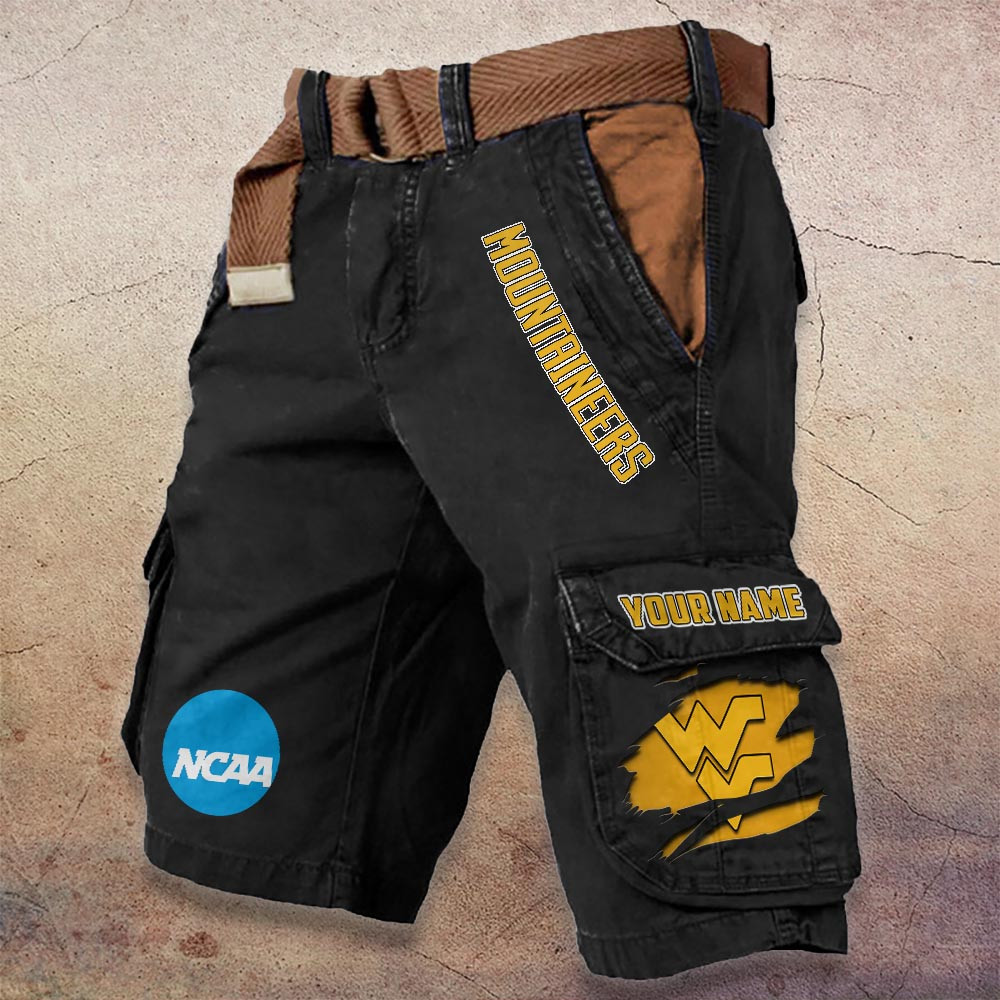 Sportswearmerch West Virginia Mountaineers NCAA Denim Short For Fan