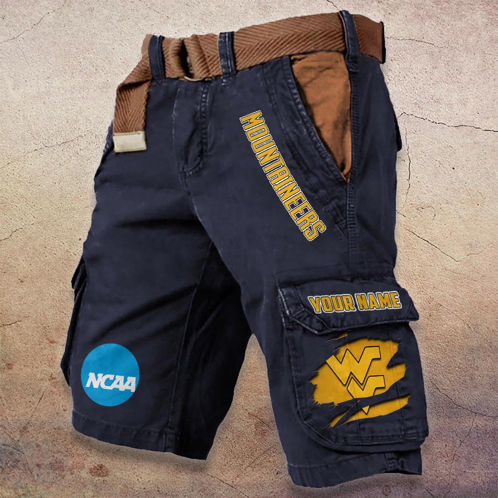 Sportswearmerch West Virginia Mountaineers NCAA Denim Short For Fan