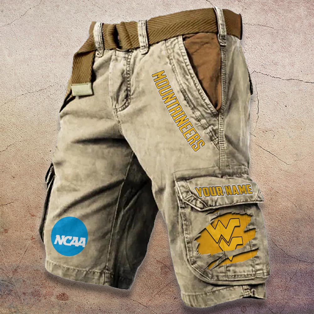 Sportswearmerch West Virginia Mountaineers NCAA Denim Short For Fan
