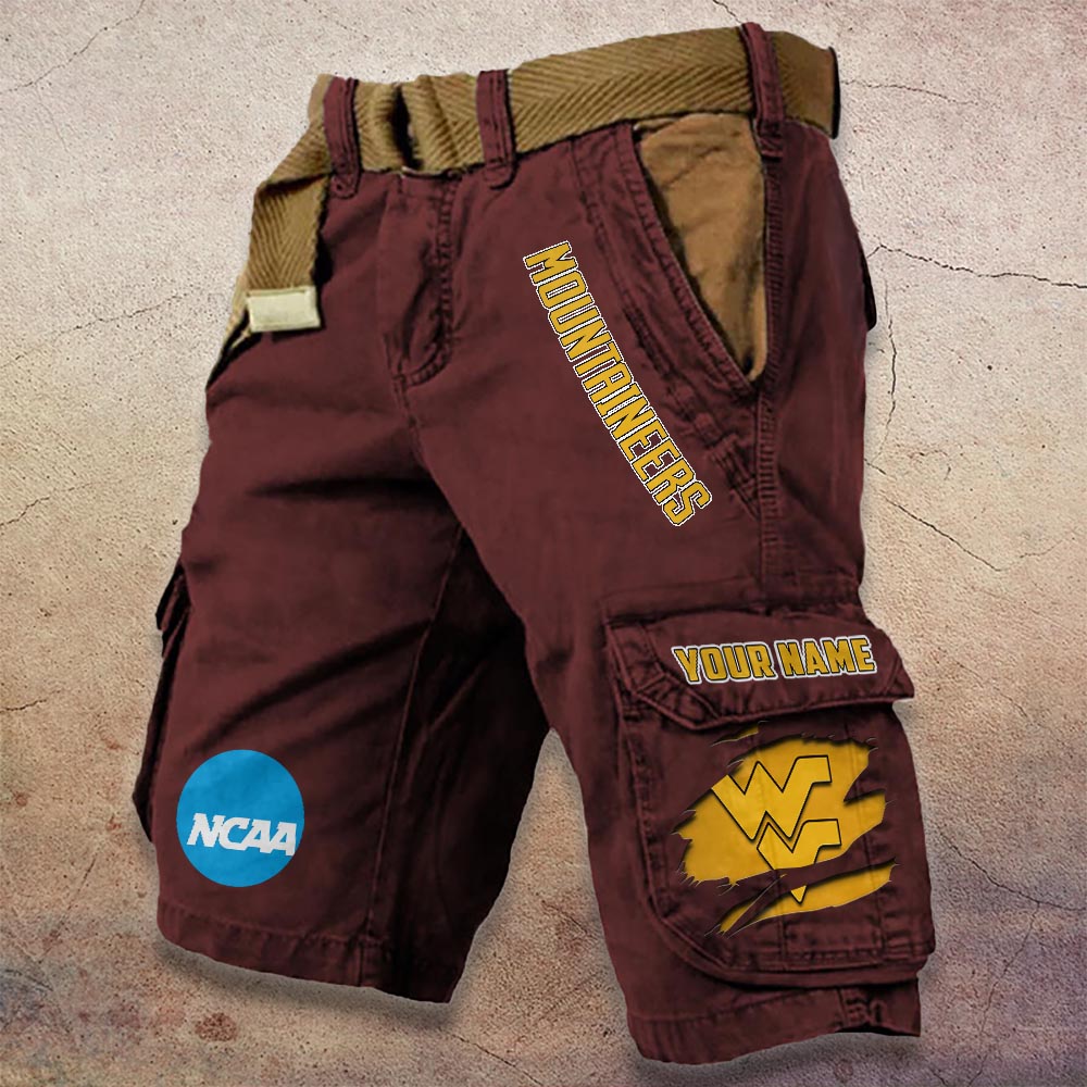 Sportswearmerch West Virginia Mountaineers NCAA Denim Short For Fan
