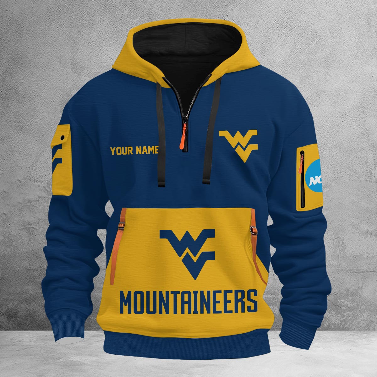 Sportswearmerch West Virginia Mountaineers NCAA Half Zip Hoodie Personalized For Fan