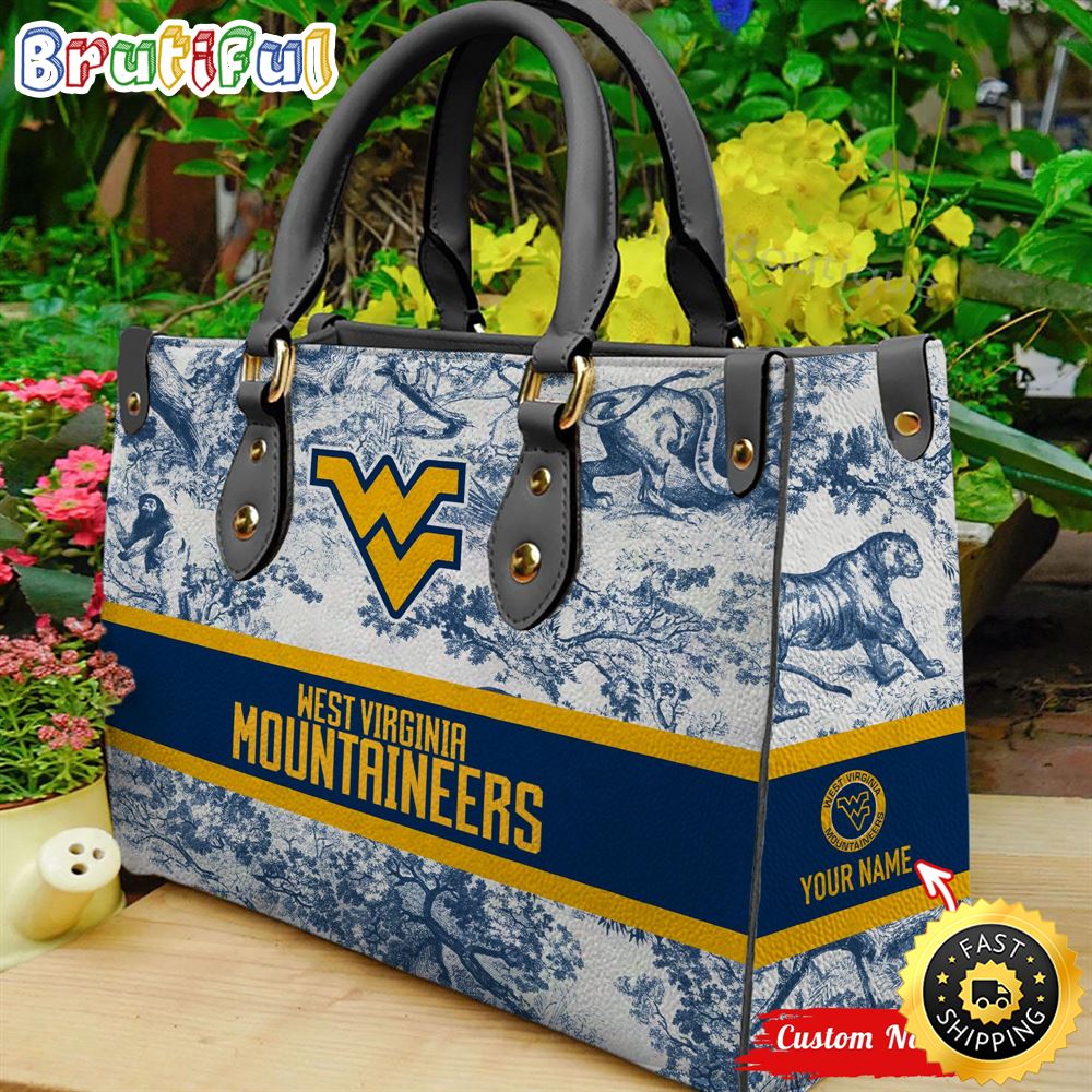 Sportswearmerch West Virginia Mountaineers NCAA Leather Handbag For Fan