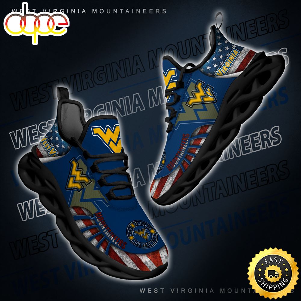 Sportswearmerch West Virginia Mountaineers NCAA Max Soul Shoes Sneakers For Men And Women