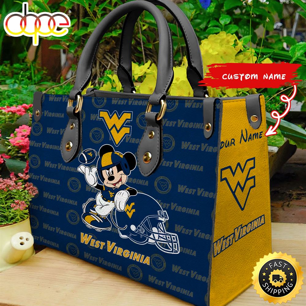 Sportswearmerch West Virginia Mountaineers NCAA Mickey Leather Bag For Fan