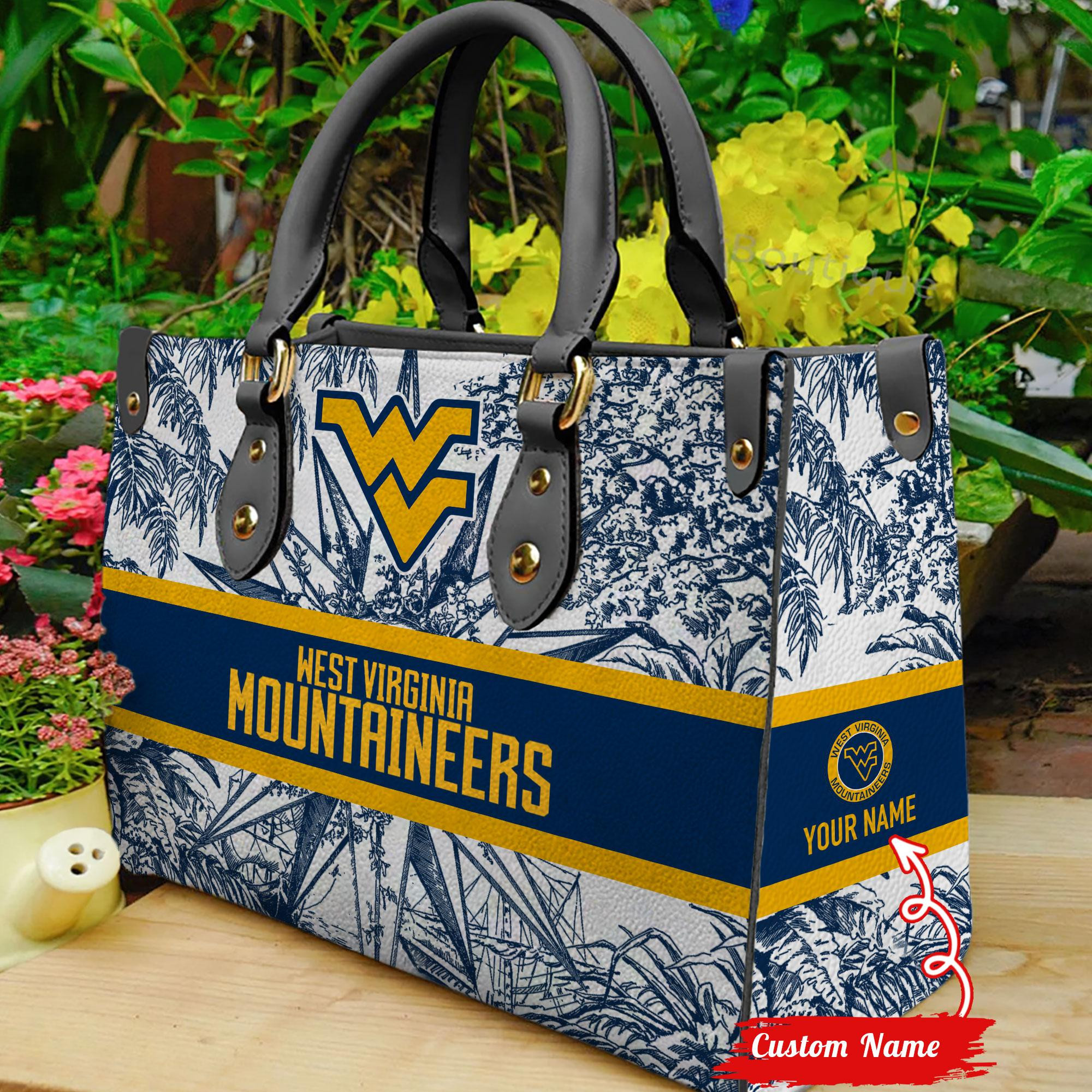 Sportswearmerch West Virginia Mountaineers NCAA Women Leather Handbag For Fan