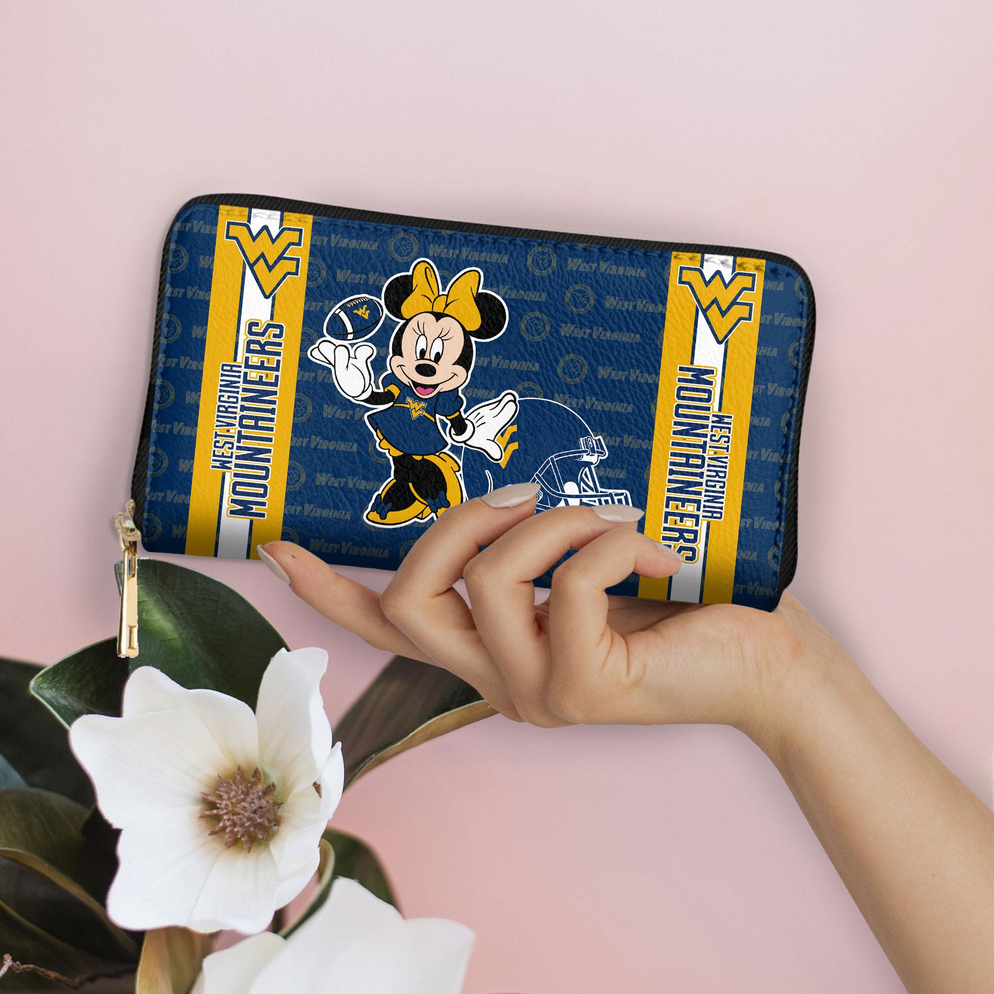 Sportswearmerch West Virginia Mountaineers NCAA x Minnie Women Leather Handbag For Fan