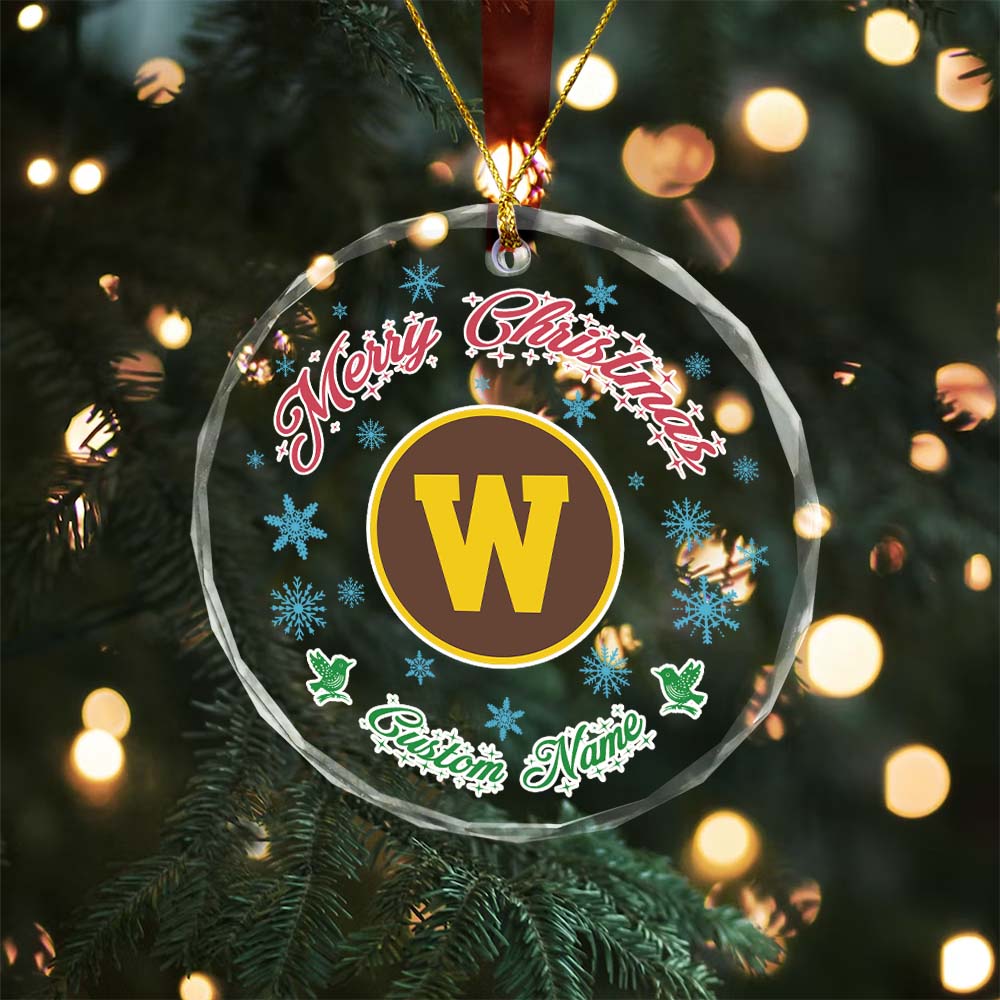 Sportswearmerch Western Michigan Broncos NCAA x Christmas Glass Ornament Gift For Fans