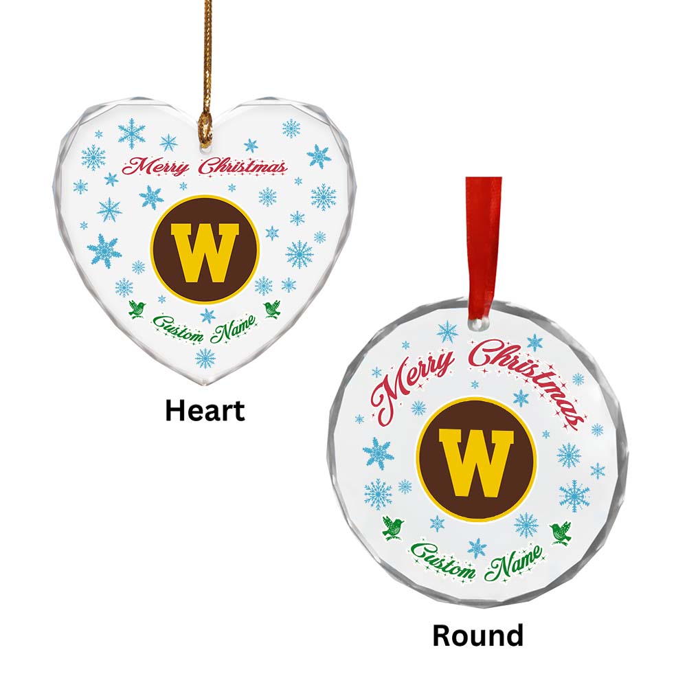Sportswearmerch Western Michigan Broncos NCAA x Christmas Glass Ornament Gift For Fans