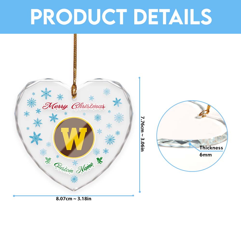 Sportswearmerch Western Michigan Broncos NCAA x Christmas Glass Ornament Gift For Fans