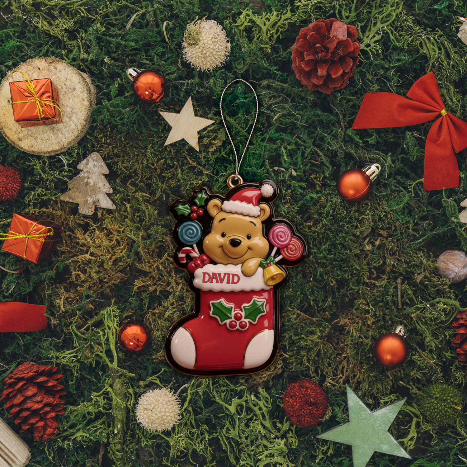 Sportswearmerch Winnie The Pooh Personalized Acrylic Ornament Gift For Fans