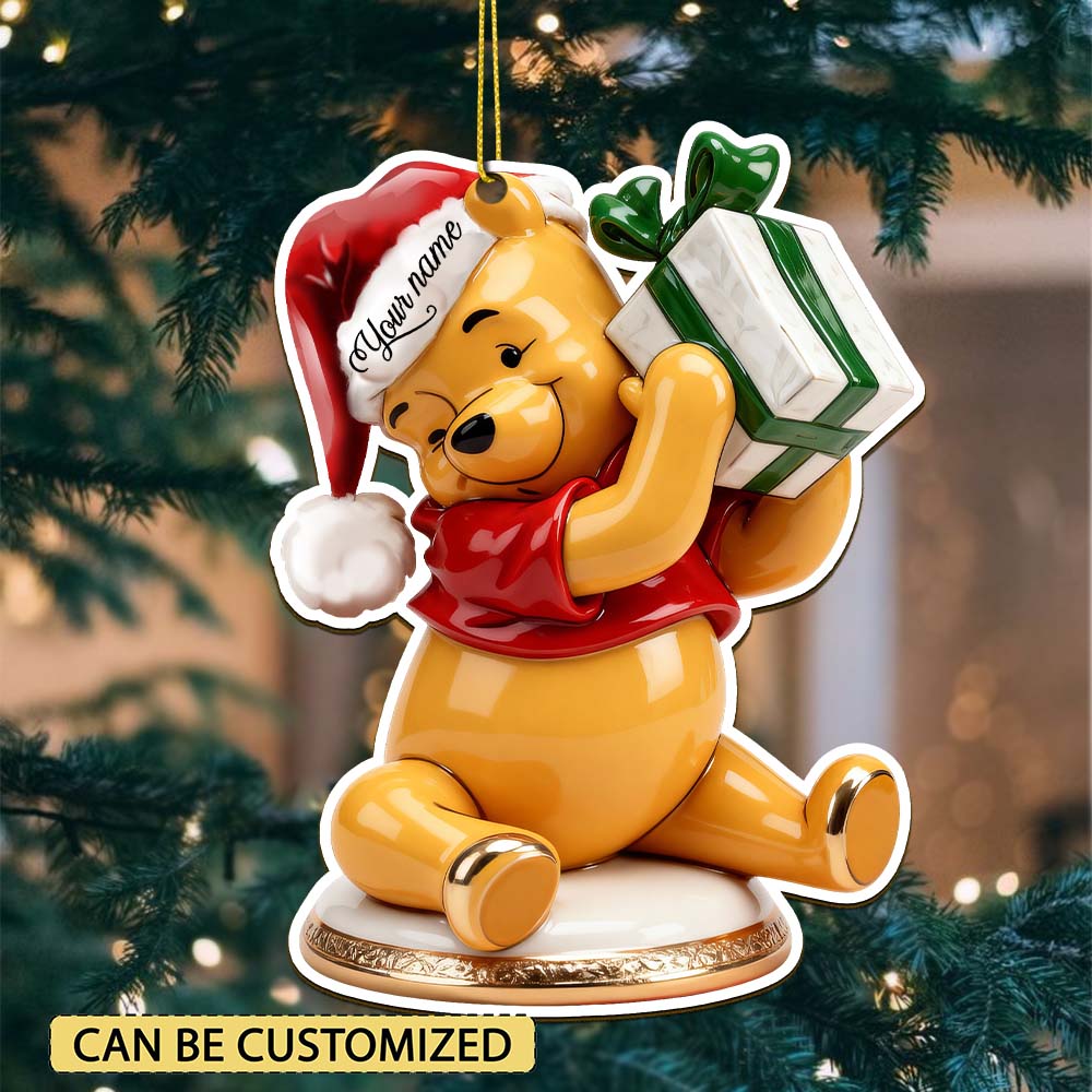 Sportswearmerch Winnie the Pooh x Christmas Acrylic Ornament Gift For Fan