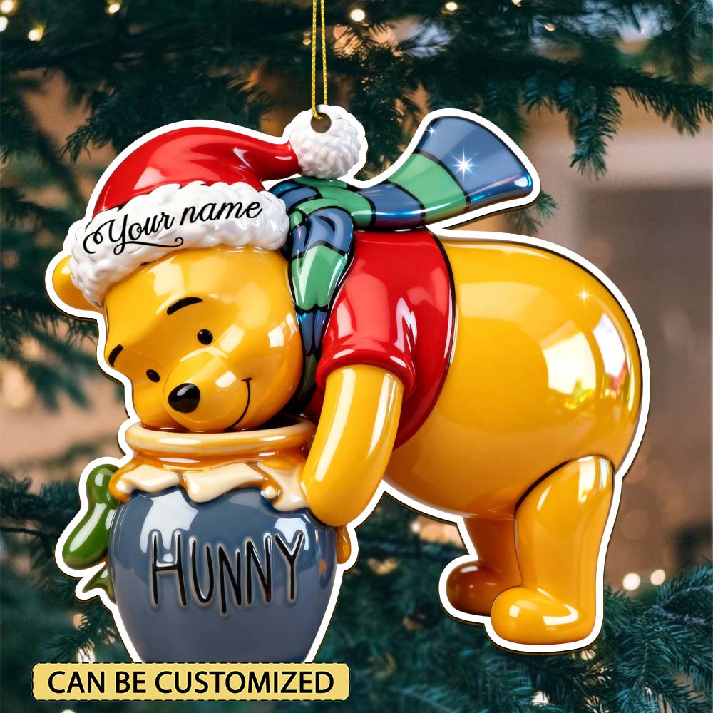 Sportswearmerch Winnie the Pooh x Christmas Acrylic Ornament Gift For Fan
