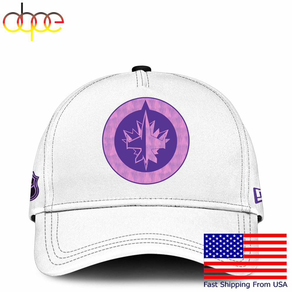Sportswearmerch Winnipeg Jets NHL Fight Cancer Supporters Classic Cap For Fan
