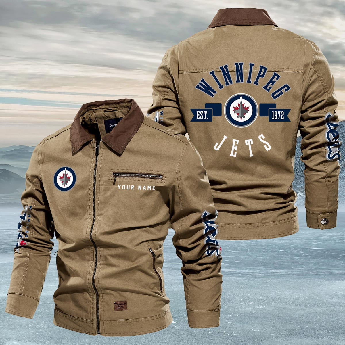 Sportswearmerch Winnipeg Jets NHL Lapel Jacket For Fan