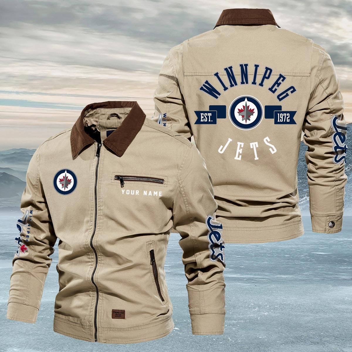 Sportswearmerch Winnipeg Jets NHL Lapel Jacket For Fan