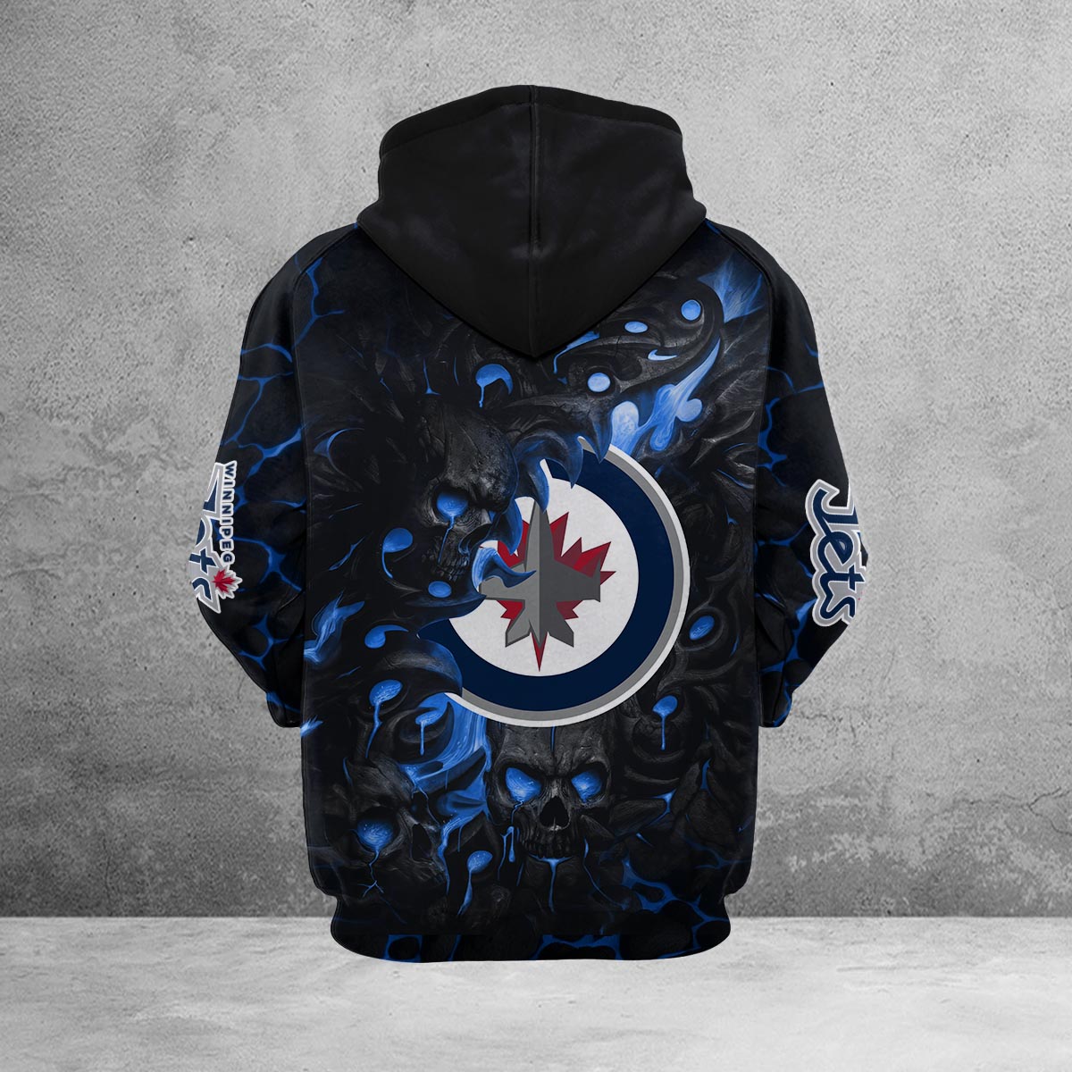 Sportswearmerch Winnipeg Jets NHL Lava Skull Hoodie For Fan