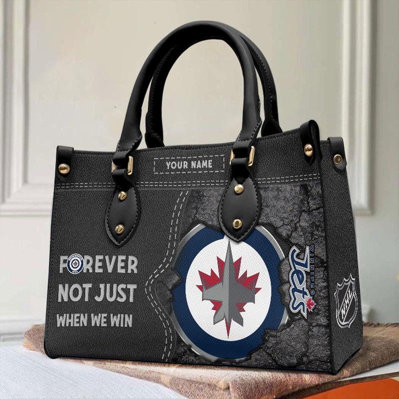 Sportswearmerch Winnipeg Jets NHL Leather Handbag For Fan