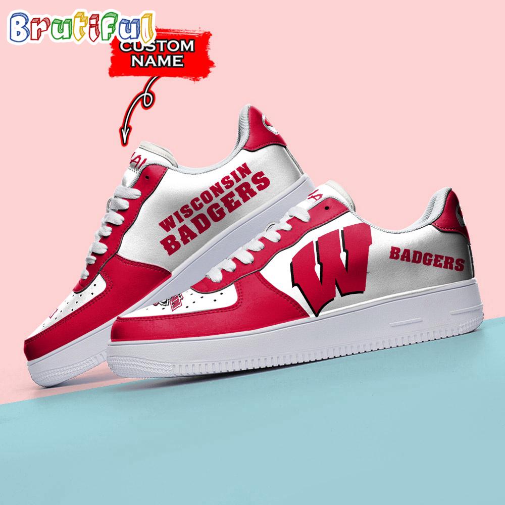 Sportswearmerch Wisconsin Badgers NCAA Sporty Air Low-Top Shoes For Men And Women
