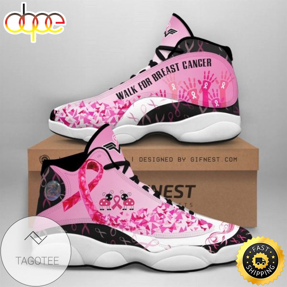 Sportswearmerch Wonder Woman Breast Cancer Awareness AJ13 Sneakers Shoes For Men And Women