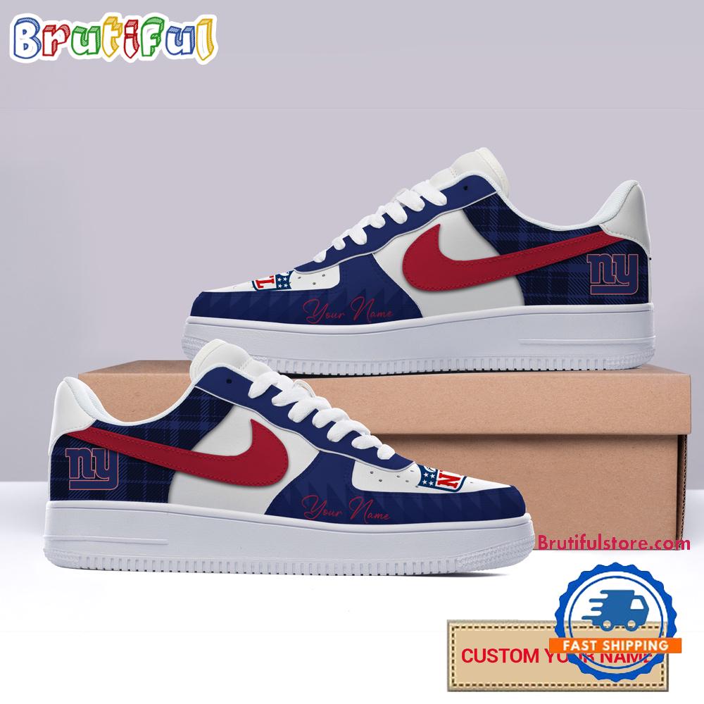 Sportswearmerch York Giants NFL Christmas Logo Pattern Custom Air Low-Top Shoes For Men And Women